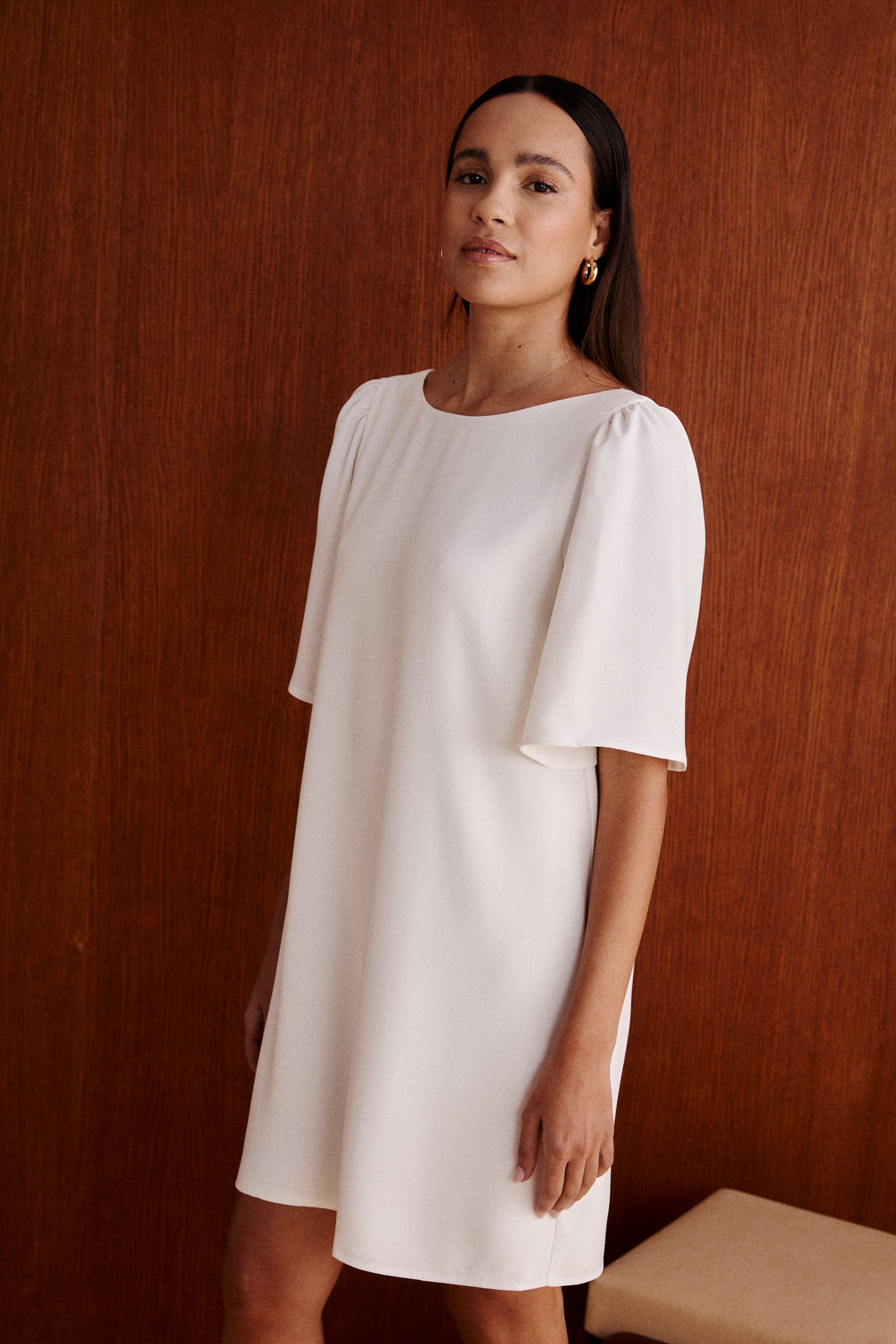robe paloma vue de face mariage civil simple minimaliste